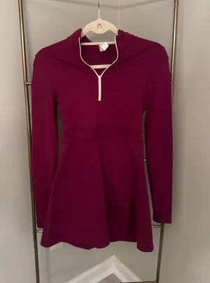 Purple Long Sleeve Tennis Dress thumbnail 1