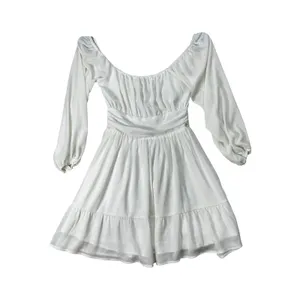 FOROLAV White Long Sleeve Mini Dress Size M NWT thumbnail 3
