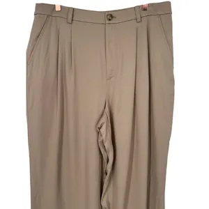 NWT Loft Womens Pleated Wide Leg High Rise Trousers Pants Khaki Size 14 Preppy thumbnail 5