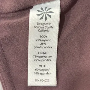 Athleta Mesh Inset High Rise Leggings Plum Mauve Womens Small thumbnail 7