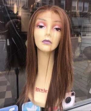 Copper brown Swisslace Lacefront wig thumbnail 1