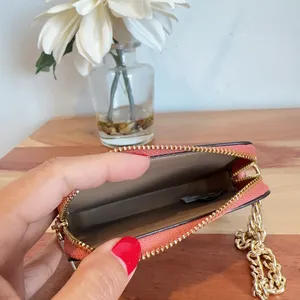NWT‎ Coach Zip Card Case In Signature Canvas With Floral Print thumbnail 4