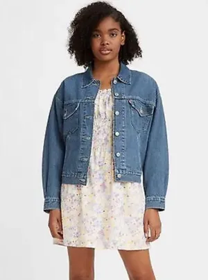 Oversized Loose Levi's Women's Pajama Trucker Jacket - Personal Space thumbnail 4