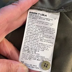 Bimba y Lola Velvet Dress Womens M Olive Green Whimsigoth Mock Neck Button‎ Cuff thumbnail 8