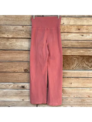 Pink Flare Leggings | High Waist | S thumbnail 4