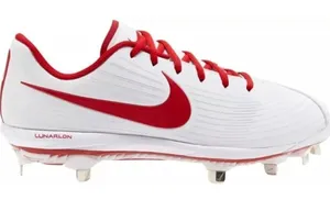 Nike Women’s‎ Cleats Lunarlon Size 8.5 White/Varsity Red New thumbnail 1