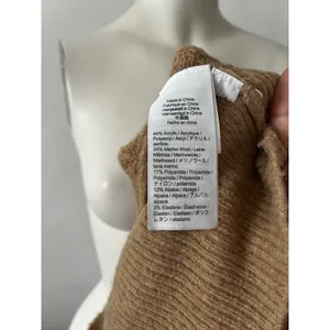 Jcrew Womens Sweater M Tan Cable Knit Bobble Preppy Academic Ivy League Twee thumbnail 6