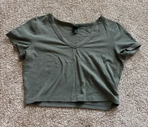 Wild fable crop tee green  thumbnail 1