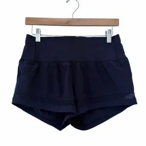 Lululemon Navy Blue Pace Perfect Shorts Sz 6 thumbnail 1