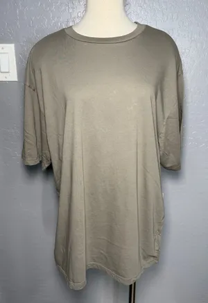 Mate The Label Organic Cotton Boyfriend Tee, Pebble, XL thumbnail 1