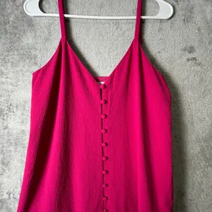 Ted Baker Luaan Tiered Sundress Deep Pink Size 2 (US 6) Flowy Midi Summer Beachy thumbnail 6