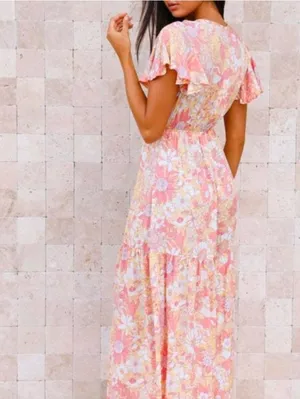 Hello Molly Natural Heights Floral Jumpsuit Size 4 thumbnail 6