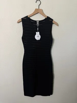 NWT PQ Swim Midnight Donna‎ Dress Black Sleeveless Cover Up Womens Size XS / S thumbnail 5