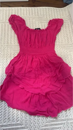Know One Cares Pink dress thumbnail 1