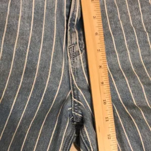 American eagle pin striped high rise mom‎ denim ankle jeans size 4 festival cute thumbnail 7
