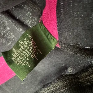 Lauren by Ralph Lauren‎ Size Large Shirt Black Pink Striped Edgy Punk Emo thumbnail 6