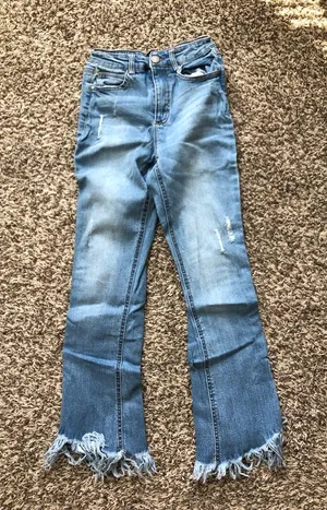 Black Label Crop Flare High-Waisted Jeans thumbnail 1
