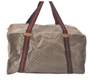 Vintage 1980s Gucci GG Supreme Monogram‎ Web Duffle/Travel Bag. thumbnail 1