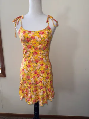 Wild Fable Yellow Floral Sundress thumbnail 4