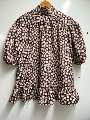 NEW Anthropologie Long-Sleeve Mock-Neck Swing Mini Dress size xsp thumbnail 5