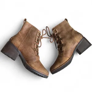 Sorel Womens Size 8 Brown Suede Lace Up Ankle Fashion Boots Bootie thumbnail 7