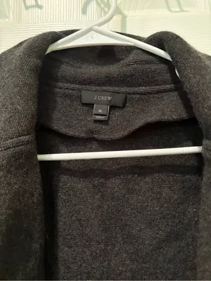 J. Crew Dark Charcoal Open-Front Blazer-Style Coatigan thumbnail 2