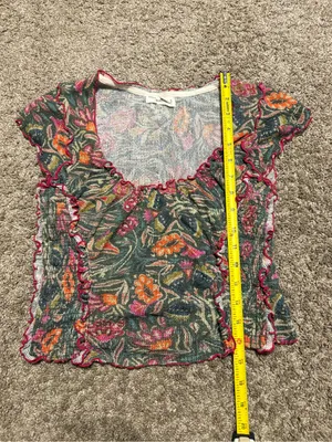 (Natural Life) Floral Nature Blouse: Size Small thumbnail 6