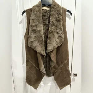 Altar'd State Brown Faux Fur Vest Size S thumbnail 8