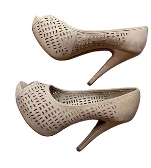 Apt. 9 Nude Cutout Peep-Toe Stiletto Heels thumbnail 1