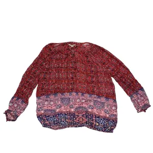 Lucky Brand Long Sleeve Peasant Top size Medium thumbnail 3