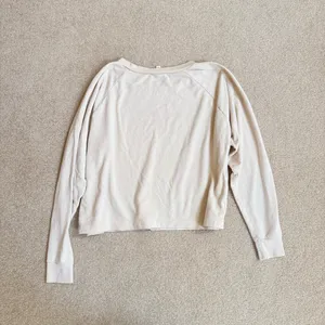 Vetta Capsule Raglan Sweatshirt Vintage Cream Stretch Cotton XS thumbnail 5