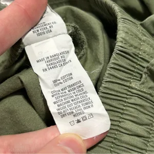 Aerie High Waisted Go For It Baggy Cargo Pants Olive Green Size XS Grunge thumbnail 10