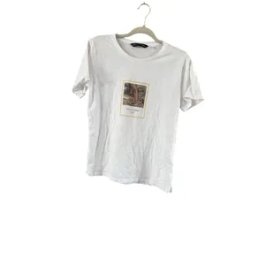 Women's Stella Lavinia White Short Sleeve Tee with Gold Graphic S thumbnail 10