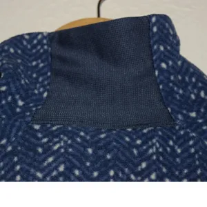 Columbia Fleece Pullover Women XL Blue Chevron Quarter Zip Excellent Active thumbnail 3