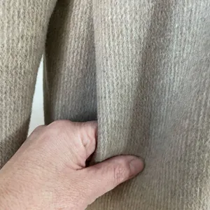 Vintage 80s Karen Peters Beige Wool Cashmere Peacoat USA L thumbnail 6