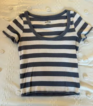 Hollister Striped Baby Tee thumbnail 1