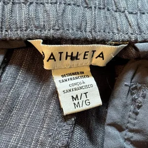 Athleta Retreat Blue Linen Pant - size Medium Tall thumbnail 4