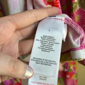 Bed Head PJs + Trina Turk pink yellow floral pajama set women's S organic cotton thumbnail 5
