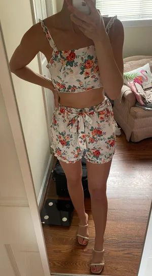 Two Piece Top And Shorts Set Multi thumbnail 2