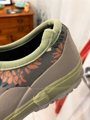 Mucks Garden Clog Mule Sage Green with Orange Details thumbnail 6