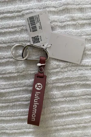 lululemon athletica Spiced Chai/Light Ivory Key Fob with Silver Ring thumbnail 1