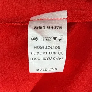 Pomander Place Red Crepe Kenzo Dress Tuckernuck Tiered Smocked Cuff Medium‎ thumbnail 10