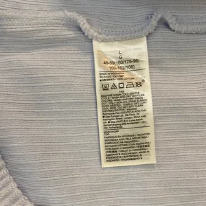 GAP Cardigan Light Blue Ribbed Knit Button Front Cropped V Neck Women's Size L‎ thumbnail 10