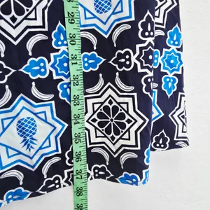 Hutch Anthropologie Blue White Tile Pineapple Print Romper Pockets XL‎ 1 thumbnail 13