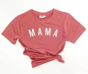 Mama graphic marled maroon tshirt small shop made Red Size L thumbnail 1