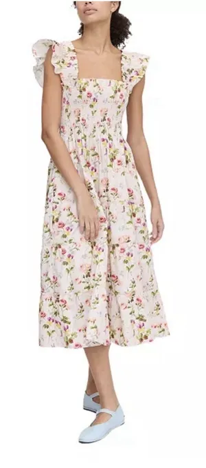 Hill House Home Pink Floral‎ Midi Dress Size 4X XXXXL thumbnail 1