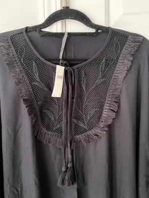 Embroidered Kimono Style Dress/ Cover-Up, Size XS/S thumbnail 9