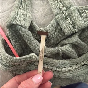 Free People Green Halter Tank Top thumbnail 2