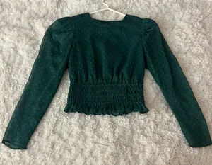 Express Green Blouse thumbnail 1