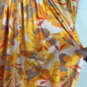 Acler Haslam Maxi Strapless Size 8 Orange/Pink Miami travel golden print thumbnail 9